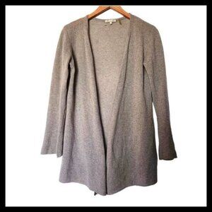 Minnie Rose Open Front Tan‎ Cardigan 100% Cashmere S Small